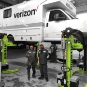 Verizon Hybrid Mobile Column Lifts HBP NY