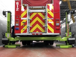 HBP Hybrid Mobile Column Lifts Fire and Rescue