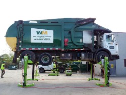Mobile Column Lifts Waste Management